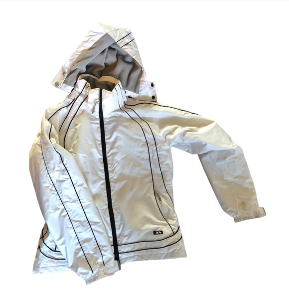 Winter Trespass ski jacket warm stylish white with black trim Ladies Small - Picture 1 of 5